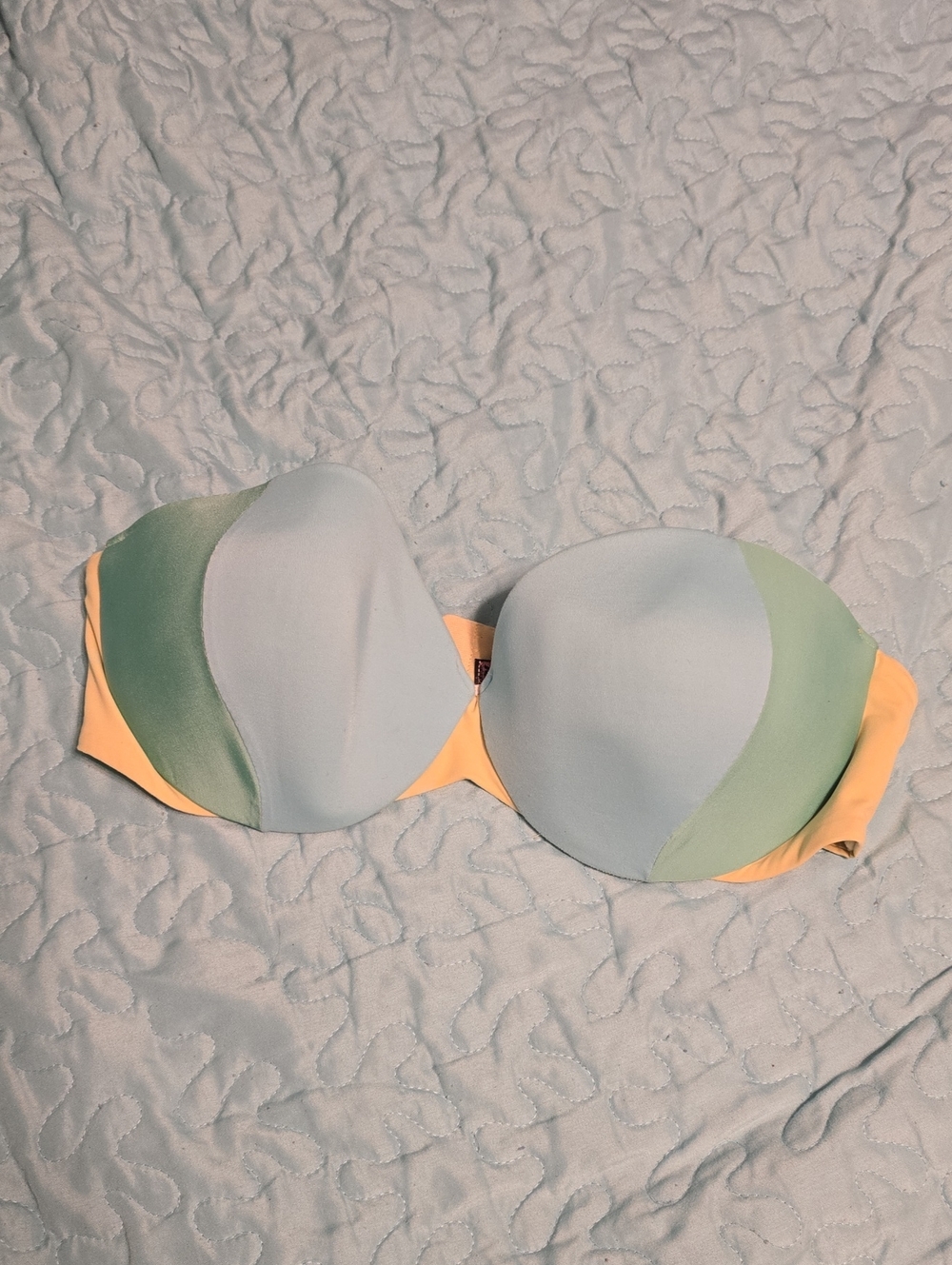 Y2K Body By Victoria IPEX Colorblock Strapless Bra